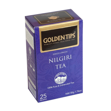 Чай Golden Tips 'Нилгири', черный, в пакетиках, Индия, 50г, 25 пакетиков