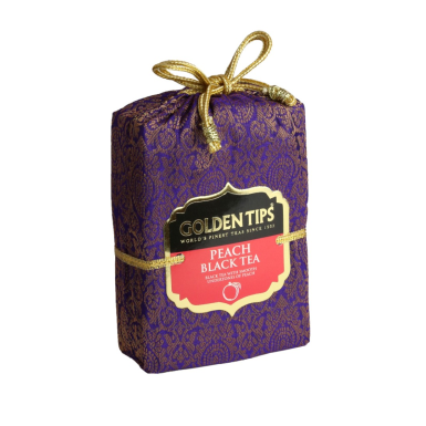 Чай индийский чёрный  ТМ 'Голден Типс' -  с Персиком, х/м, 100 гр.