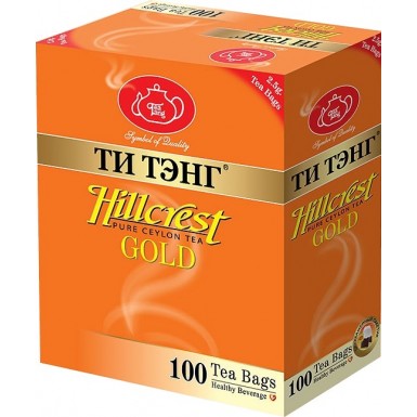 Чай чёрный цейлонский пакетированный 'Ти Тэнг' - Гребень Холма (Hillcrest Gold), 100 пак., 250 г.