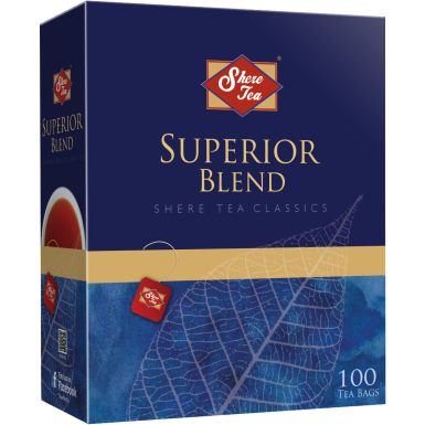 Чай чёрный  пакетированный ТМ 'Шери' - Синяя пачка, 100 пак., 200 гр.