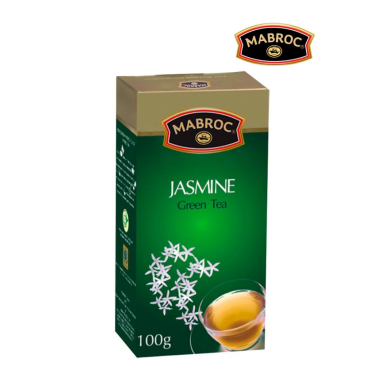 Чай зелёный цейлонский ТМ 'Mabroc' - Жасмин, крупнолистовой, картон, 100 гр.