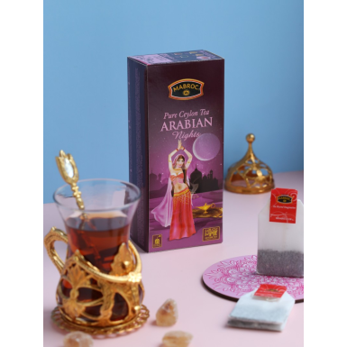 Чай зелёный пакетированный ТМ 'Маброк ' - Арабская ночь, 25 пак., 50 гр., Шри-Ланка