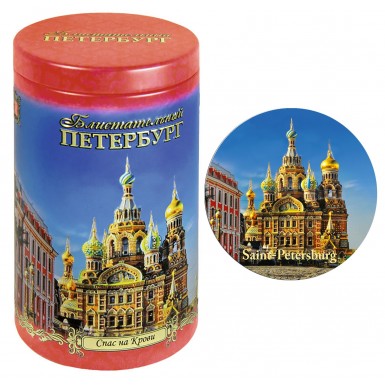 Чай чёрный цейлонский  - Спас на Крови, банка с магнитом, 50 гр.