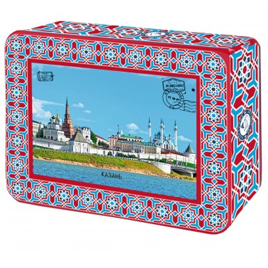 Чай чёрный цейлонский в шкатулке 'Казань, Кремль', жесть, 50 гр.