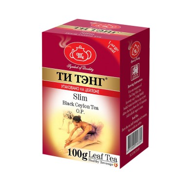 Чай чёрный цейлонский ТМ 'Ти Тэнг' - Слим (Slim), Шри-Ланка, 100 г.