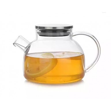 Чайник с ситом-пружиной в носике - Смарт (6706), 1000мл., стекло, металл