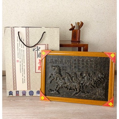 Пуэр 'Лошади', чайная картина 37*50, 3000 гр.