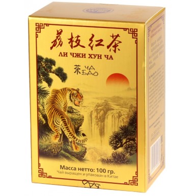 Чай черный - Ли Чжи Хун Ча, картон, Китай,100 гр.