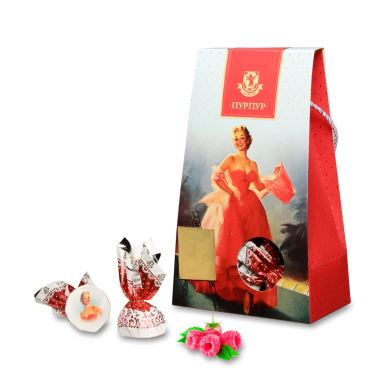 Набор конфет Трюфель 'ПИН АП', с малиной, 150 гр.