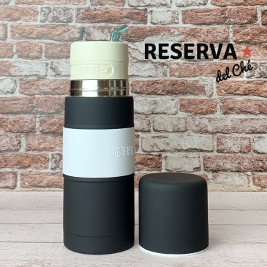 Матермос Reserva Del Che, для мате, стальной корпус, двойные стенки, черный, 450мл