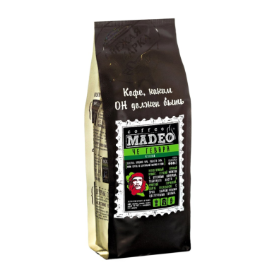 Кофе ТМ 'Мадео' - Че Гевара, 50% арабика и 50% робуста, в зернах, 500 гр.