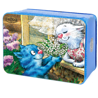 Чай чёрный цейлонский ТМ 'GET&JOY' - Синие коты, Ландыши, 50 гр.