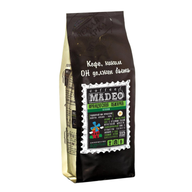 Кофе ТМ 'Мадео' -  Французская обжарка, 100% арабика, в зернах, 500 гр.
