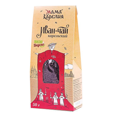 Иван-чай ТМ 'Мама Карелия' - Классический, листовой, картон, 50 гр.